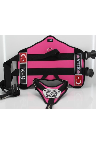 Mg Tasma K9 Göğüs ve Sırt Tasması Pembe