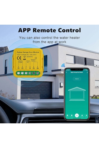 Teltree Tuya Zigbee Akıllı Garaj Kapısı Kontrol Cihazı, Google Home Ve Alexa Uyumlu, Zamanlayıcılı, Aile Paylaşımı Özellikli Tuya Zigbee
