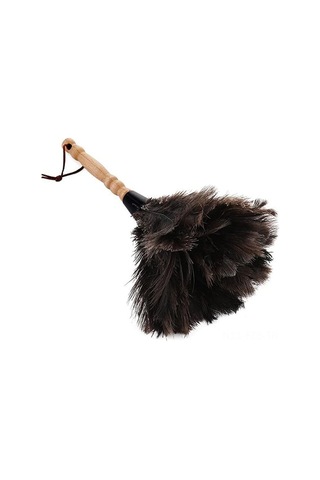 Fosenze Ahşap Saplı Doğal Devekuşu Tüyü Süpürgesi, Ev Ve Araba Temizliği İçin Hassas Yönetim, Sık Mekanlara Ulaşır, Tek Adet