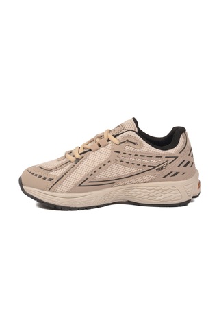Walkway Bej Fileli Hafif Esnek Hafızalı Taban Unisex Spor Ayakkabı Ruth G Bej