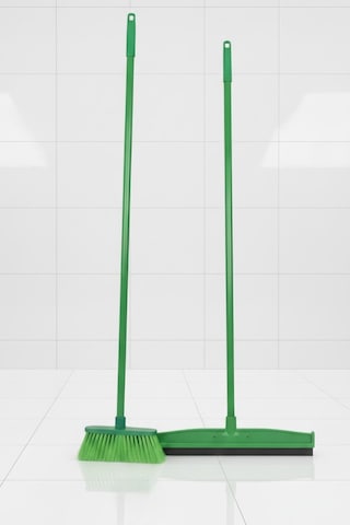 Fırça Ve Yersil Seti 2 Saplı Yumuşak Kıllı Fırça + 55 Cm Yer Çekpası