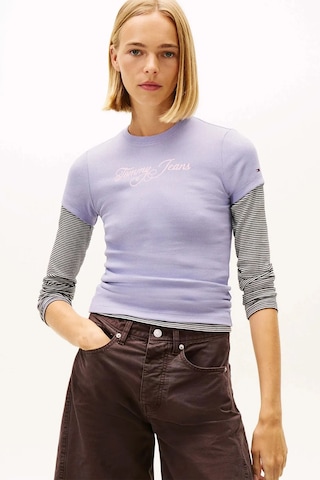 Tommy Jeans Kadın Tişört-dw0dw21838-12818 Mavi
