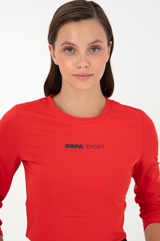 U.S. Polo Assn. Kadın Kırmızı Bisiklet Yaka Sweatshirt 50291461-VR030