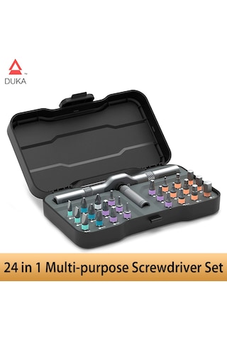 Duka Rs1 Tornavida Seti 24 1 Çok Amaçlı Cırcır Anahtarı