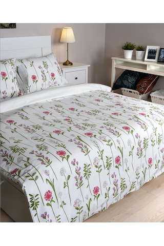 Cotton Collection Tek Kişilik Nevresim Seti Fleur Renkli