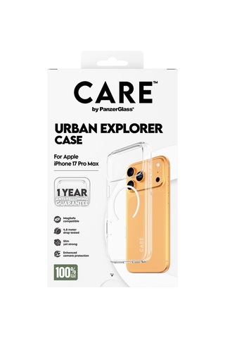 Care By Panzerglass Flagship Apple Uyumlu iPhone 17 Pro Max Transparent Urban Explorer Beyaz Magsafe Kılıf