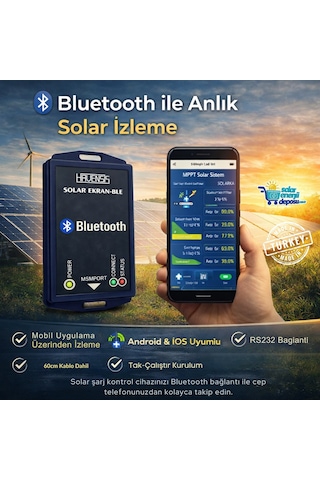 Havensis Msbt-mppt Bluetooth Uzaktan İzleme Modülü Minisolar-bt V2 Rs232