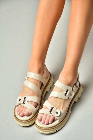 Fox Shoes S996075509 Bej Kadın Sandalet Bej