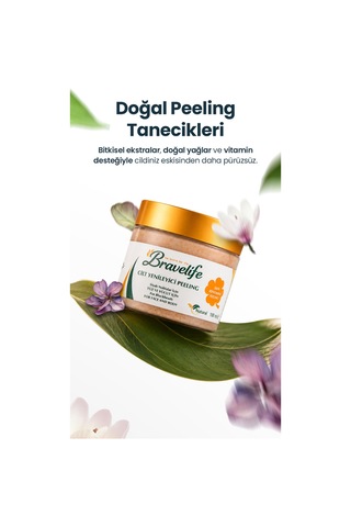 Cilt Yenileyici Arındırıcı Gözenek Temizleyici Panthenol Kayısı Çekirdeği Yağı Vegan Cilt Yenileyici Peeling 100 Ml
