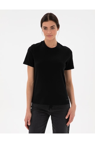 Pierre Cardin Kadın Siyah Tişört 50302474-vr046