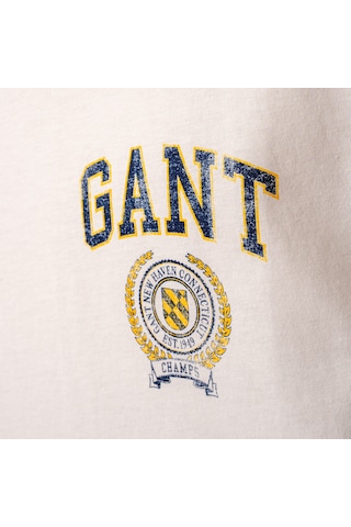 Gant Erkek T-shırt 2003262-130 2003262-130 Krem Krem