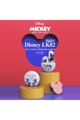 Reedark Disney Lk02 Kablosuz Kulaklık - Bluetooth 5.1, Mikrofonlu, Hıfı Ses, Tip-c Şarj Kutusu, Spor İçin Ergonomik Tasarım Mavi