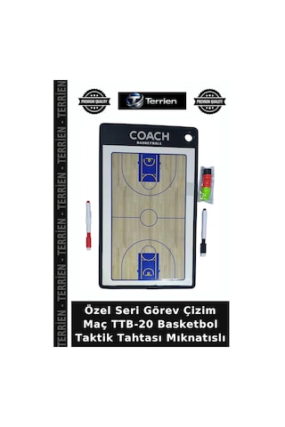 Özel Seri Görev Çizim Maç Ttb-20 Basketbol Taktik Tahtası Mıknatıslı