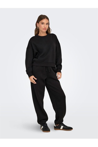 Only Onlbest Lıfe L/s Crew Neck Swt Noos Kadın Black Sweatshirt - 15338727 Siyah