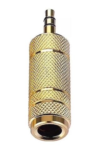 Altın 3.5 Mm Erkek Jack 6.3 Mm Gitar Jack Çevirici 1 Adet