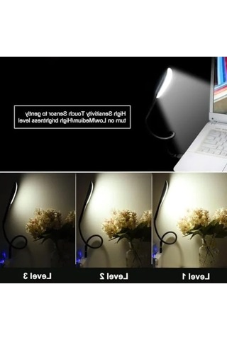 14 Led Işık Ve Ayarlanabilir Parlaklık Özellikli Usb Masa Lambası .