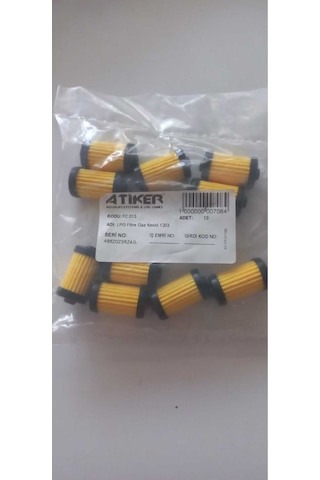 Atiker Gaz Kesici Filtre Eski Tip 10 Adet/gaz Kesici İç Filtresi