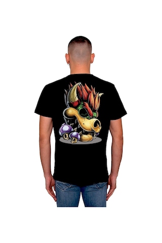 Super Mario Bölüm Sonu Canavarı Mantar Mushroom Tişört Unisex T-shirt 001