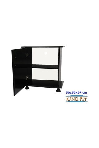 Kanki Pet 50 CM Akvaryum Mdf Sehpa Siyah 50 x 50 x 67 CM