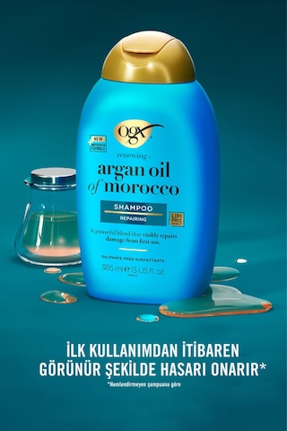 Ogx Güçlü Nemlendirici Ve Canlandırıcı Argan Oil Of Morocco Sülfatsız Şampuan 2 x 385 ML
