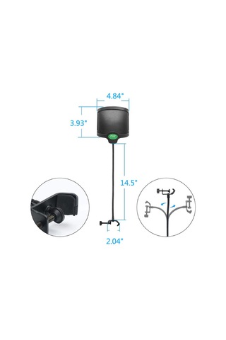 Larkin Pf02 Geniş U Pop Filtre - Pop Filter
