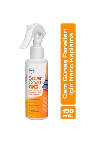 Nasiol Solarcoat Gc Temperli Cam Güneş Panelleri İçin Gelişmiş Nano Kaplama-150ml