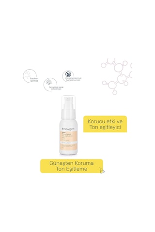 Newgen Tinded Fluid Ultra Light Ton Eşitleyici Cilt Bakım Kemi 50 ML