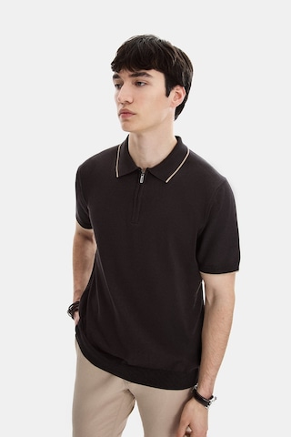 Back And Bond Kahverengi Regular Fit Fermuarlı Polo Yaka Triko Çok Renkli Back And Bond Kahverengi Regular Fit Fermuarlı Polo Yaka Triko Çok Renkli