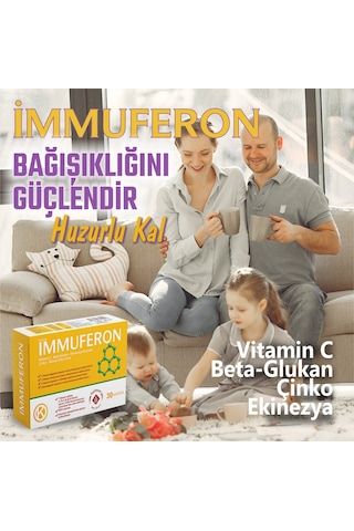 Immuferon - Beta Glucan Ve Vitamin C Içeren Gıda Takviyesi 30 Kap