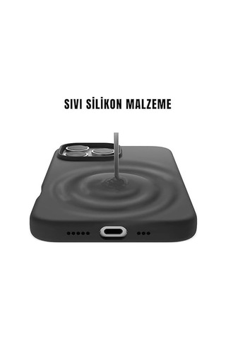 İphone 16 Pro Max Uyumlu İçi Kadife Lansman Liquid Silicone Kılıf Şok Emici Full Kasa Koruma Sağlayan Kılıf İphone 16 Pro Max 50 x 22