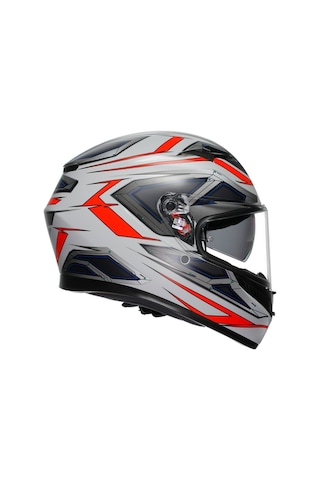 Agv Kask/k3 E2206 Mplk Space Matt Whıte Red Fluo Configuration Çok Renkli
