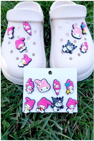 Kuromi & Melody Jibbitz 8'li Terlik Süsü Ve Diğer Terlikler