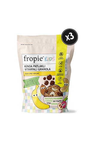 Fropie Kids Granola Kaju Muz Küpleri 3 x 240 G
