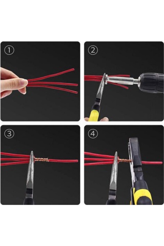 Kangvka Elektrikçi İçin Otomatik Teli Dönüştürücü - Kablo Soyma Ve Bükme Aleti, Beş Tel Düz Oluk Evrensel Modeli