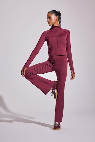 Defacto Defactofit Flare Fit İspanyol Paça Standart Boy Ultra Soft Sporcu Pantolon B3988ax25aubr232 Bordo