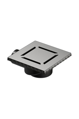 Duş Kanalı Yandan Çıkışlı 15x15 Cm Dk 100 Kapak Mat Krom Çok Renkli