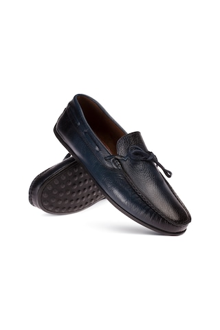 Deery Hakiki Deri Lacivert Loafer Erkek Ayakkabı - 01647mlcvc04 Lacivert