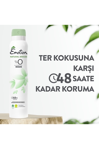 Emotion Natural Breeze Kadın Sprey Deodorant 3 x 200 ML
