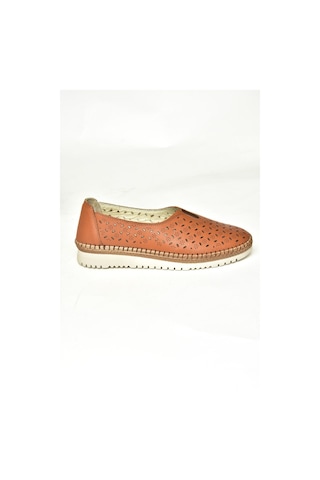 Fox Shoes U555300203 Taba Hakiki Deri Comfort Ortopedik Taban Kadın Ayakkabı Taba-hakiki Deri Taba