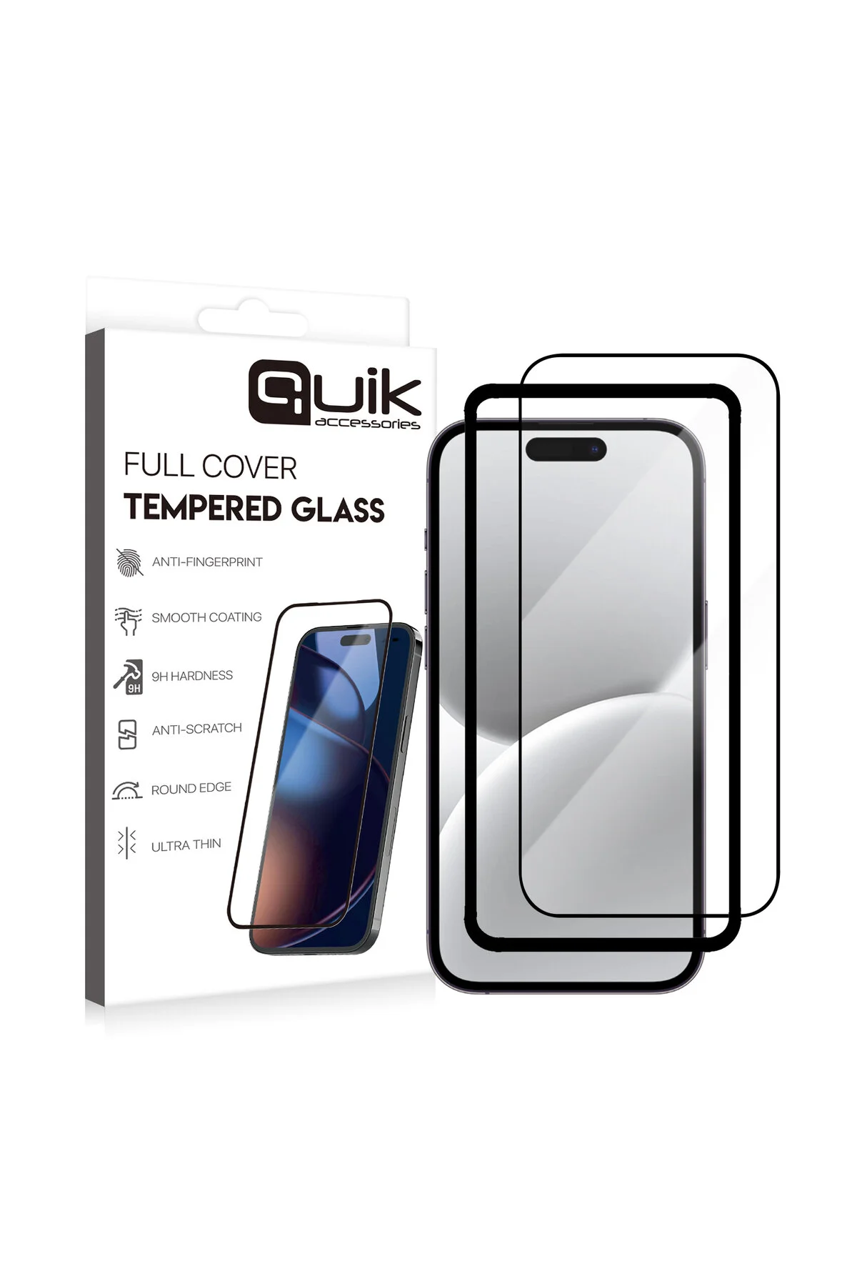 Accessories Apple Uyumlu iPhone 16 Temperli Cam Ekran Koruyucu Tam Kaplama