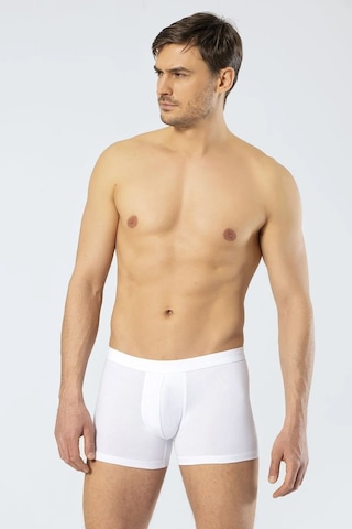Cacharel 1335 Erkek Bel Bantlı Likralı Boxer-beyaz Beyaz