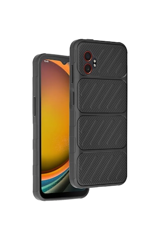 Newface - 691 - Samsung Uyumlu Galaxy Xcover 7 Pro Auto Focus Karbon Kapak - Spt-gld - - Siyah