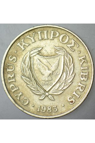 Kıbrıs 10 Cent 1983.