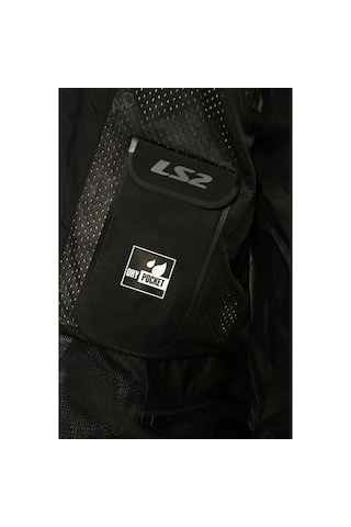 Ls2 Riva Siyah-gri-kırmızı Motosiklet Montu