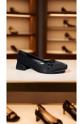Altın Pabuç 2026 Yeni Sezon Kadın Topuklu Ayakkabı - Siyah Stiletto, Abiye Ve Düğünlük Ayakkabı Siyah