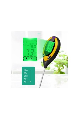 Ganzhoushop Toprak Irfora Fonksiyonlu Dijital Çok Fonksiyonlu Cihaz Analiz 4in1 Dc - Pratik Ve Hassas Ölçüm Aleti