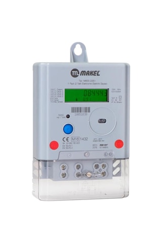 Makel Monofaze 1 Faz 2 Telli Elektrik Sayacı