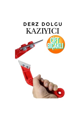 Eski Derz Kazıma Bıçağı - Testere Dişli Karbür Uçlu Derz Dolgu Temizleme Ve Yenileme Aparatı Profesyonel Derz Dolgu Kazıyıcı Bıçak - Testere Ağızlı Derz Temizleme Aparatı Temizlik Küreği Raspa