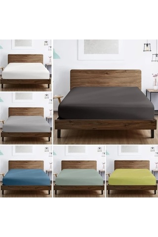 Trendooze Yumuşak Nefes Alabilir Yatak Çarşafı Açık Gri Twin Boyut Gaojunshop01 Açık Gri