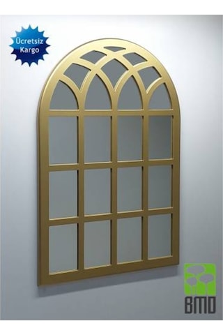 Dekoratif Duvar Aynası 100X70 Altın